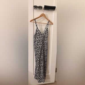 Black and White Floral Dress